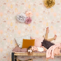 Tapet Golden Woods, Dusty Lilac, Majvillan