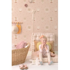 Tapet Hearts, Dusty Warm Pink, Majvillan - Img 1