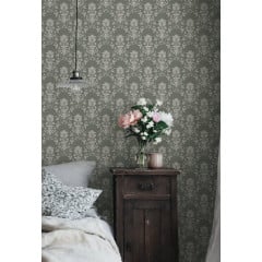 Tapet lavabil Alva Forest Green, Sandberg, 5.3mp / rola - Img 1