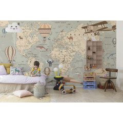 Tapet Map of the World, Rebel Walls - Img 1