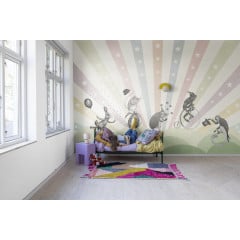 Tapet pentru copii Circus, Pastel, Rebel Walls - Img 1