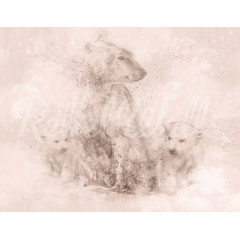 Tapet Polar Bear, Soft Pink, Rebel Walls - Img 2