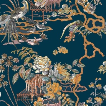Tapet Sacred Pheasants, Sapphire, Coordonne 5mp / rola - Img 2