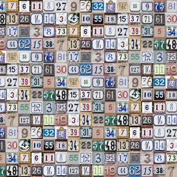 Tapet Tiny House Numbers, Colorful, Rebel Walls, 5 mp / rola - Img 2