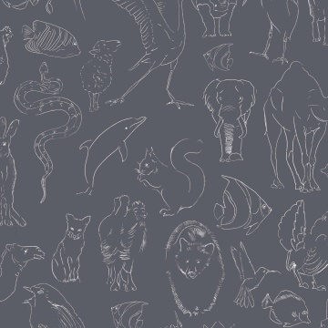 Tapet Zoology, Chalk, Coordonne 5mp / rola - Img 2