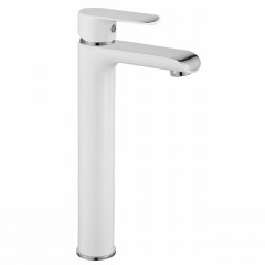 Baterie lavoar inalta Rea Bloom monocomanda alb - crom - Img 1