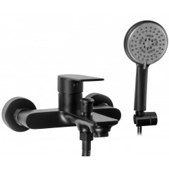 Baterie pentru cada cu set de dus Rea Mayson negru mat - Img 1