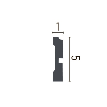 Brau decorativ din poliuretan CR872 - 5x1x244 cm - Img 2
