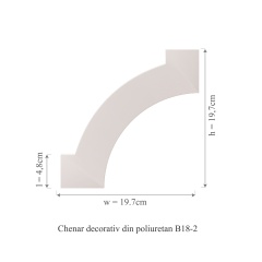 Chenar decorativ B18-2 - 19.7x19.7x1 cm - Img 2