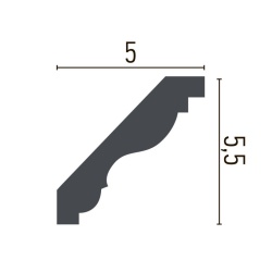 Cornisa poliuretan P931 - 5.5x5x200 cm - Img 2