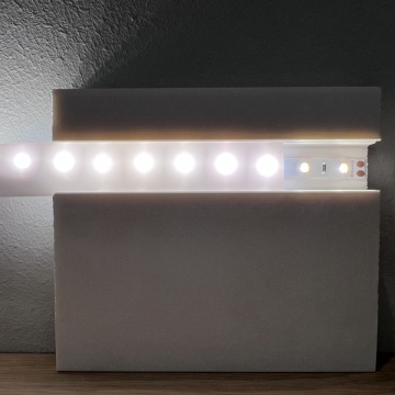 Difuzor de lumina LED din PVC, alb, 2.2x100 cm - Img 1