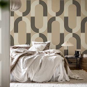 Fototapet, 70s Retro, Beige, Rebel Walls - Img 3