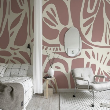 Fototapet, Abstract Forms, Soft Pink, Rebel Walls - Img 3