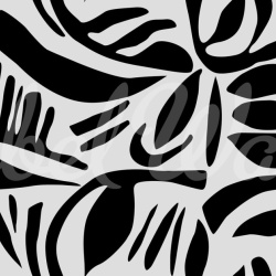 Fototapet, Abstract Leafs, Black & White, Rebel Walls - Img 2