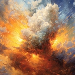 Fototapet Abstract Montagne et Ciel Briller Rêve MB101