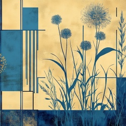 Fototapet Abstract Vegetal Tiges Rêve VT200