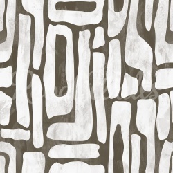 Fototapet, Aesthetic Shapes, Brown, Rebel Walls - Img 2