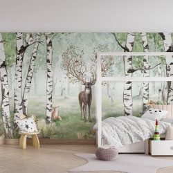 Fototapet Amazing Antlers - Summer, Kikki Belle