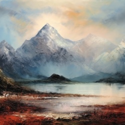 Fototapet Artistic Montagne et Ciel Paysage Rêve MP108