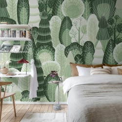 Fototapet, Artsy Trees, Green, Rebel Walls - Img 3