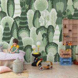 Fototapet, Artsy Trees, Green, Rebel Walls - Img 4