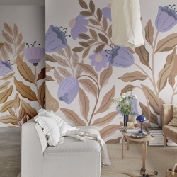 Fototapet, Big Blossom, Lilac, Rebel Walls