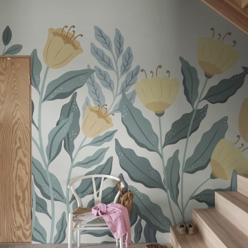 Fototapet, Big Blossom, Yellow, Rebel Walls - Img 3
