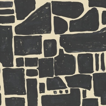 Fototapet, Block Print, Black, Rebel Walls - Img 2