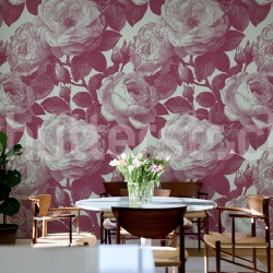 Fototapet, Bold Roses, Pink, Rebel Walls