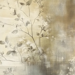 Fototapet Botanic Beige Naturel Brumeux Rêve BNB204