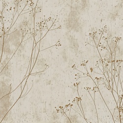 Fototapet Botanic Marron et Beige Herbe Rêve MH200