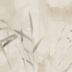 Fototapet Botanic Marron et Beige Silence Rêve MS207