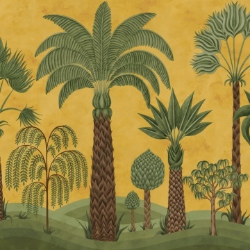 Fototapet, Botanical Bliss, Yellow, Rebel Walls - Img 2