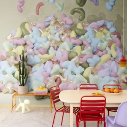 Fototapet, Bubblegum, Pastel, Rebel Walls