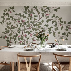 Fototapet, Cherries, White, Rebel Walls