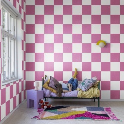 Fototapet, Chess, Pink, Rebel Walls