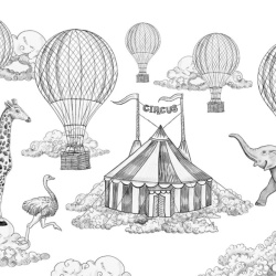 Fototapet, Circus Horizon, Graphite, Rebel Walls - Img 5