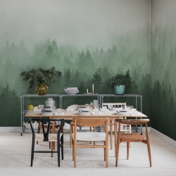 Fototapet, Cloudy Forest, Green, Rebel Walls - Img 4