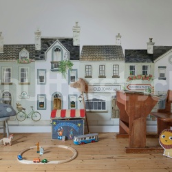 Fototapet, Cobblestone Lane, Pastel, Rebel Walls