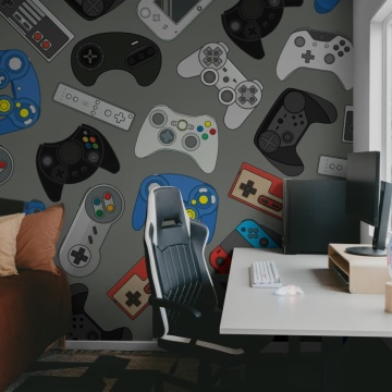 Fototapet, Controls, Blue, Rebel Walls - Img 3