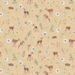 Fototapet Dancing Deer - Yellow, Kikki Belle - Img 2
