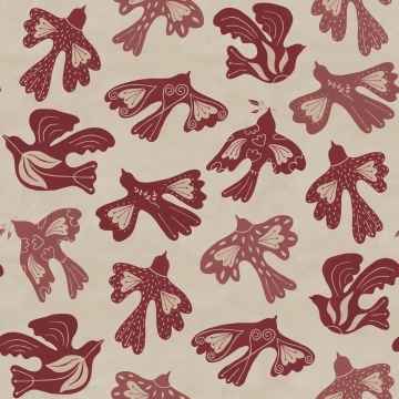Fototapet, Dancing Wings, Red, Rebel Walls - Img 2