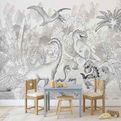 Fototapet David's Dino in Grey, VLAdiLA