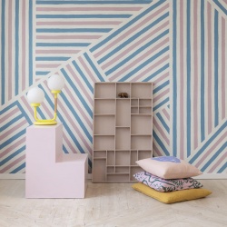 Fototapet, Different Directions, Pink & Blue, Rebel Walls