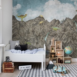 Fototapet, Dinosaur Mountain, Day, Rebel Walls
