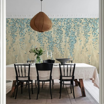 Fototapet, Draped Blossoms, Blue, Rebel Walls - Img 3