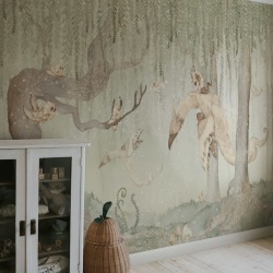 Fototapet, Dream Forest Boy, Green, Rebel Walls