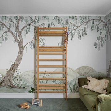 Fototapet, Dreamy Tree, Light Green, Rebel Walls - Img 3