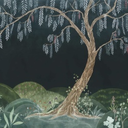 Fototapet, Dreamy Tree, Midnight, Rebel Walls - Img 2