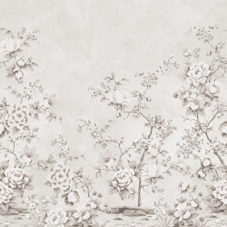 Fototapet, Floral Chinoiserie, Gray, Rebel Walls - Img 2